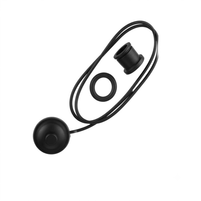 PULSANTE C/TUBETTO + RACCORDO NERO OPACO