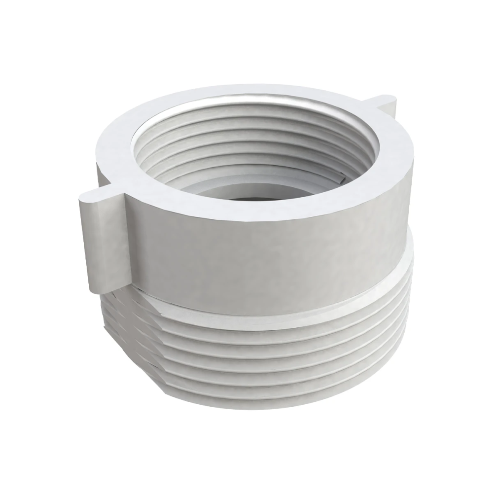 Riduzione in plastica attacco piletta F 1" 1/4 x 1" M