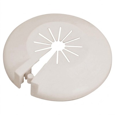 Rosetta monoforo apribile in plastica bianca universale esterno mm 58