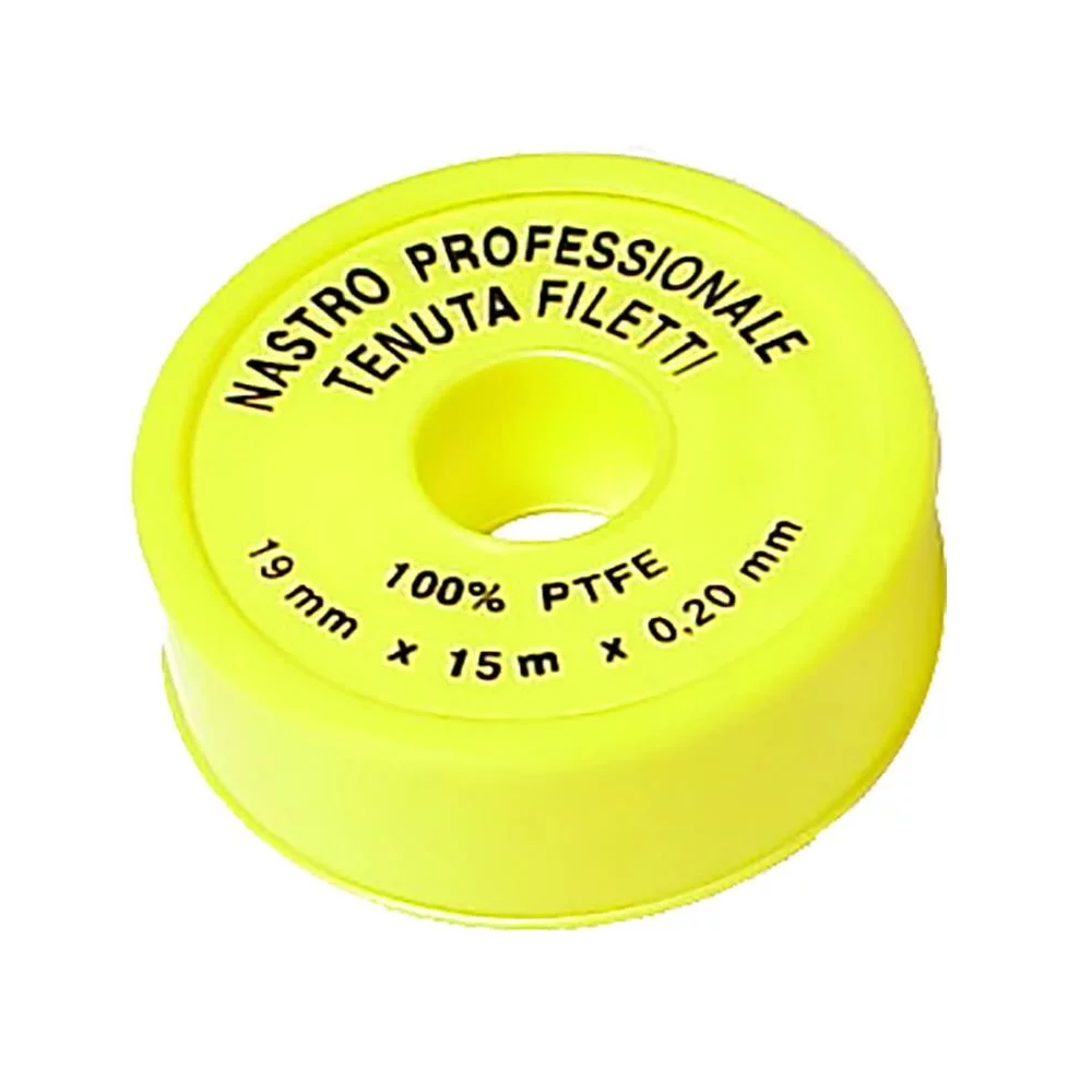 Rotolo nastro teflon per gas professionale in PTFE H. MM 19x15MT