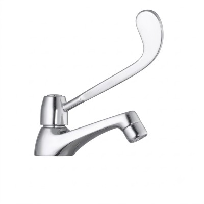 Rubinetto collo cigno lev. clinica Cromo