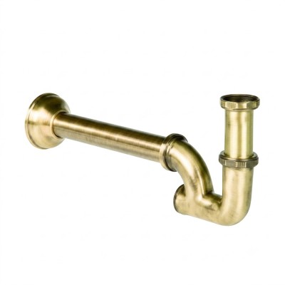 Sifone colonna ad esse senza piletta 1"1/4 Bronzato