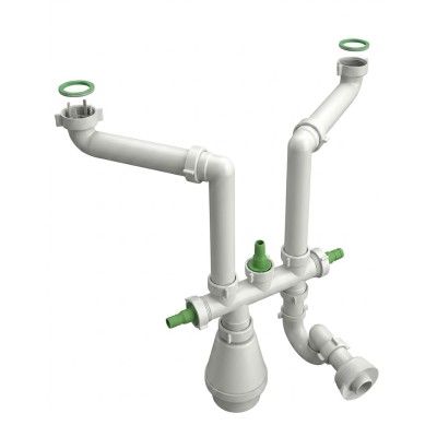 SIFONE A DUE VIE 1" 1/2 X 40 SENZA PILETTA