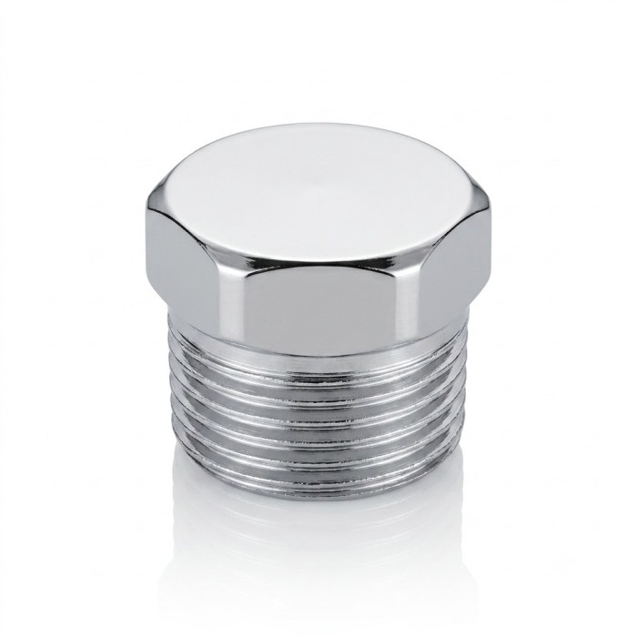 TAPPO M 3/8 ACCIAIO CROMATO