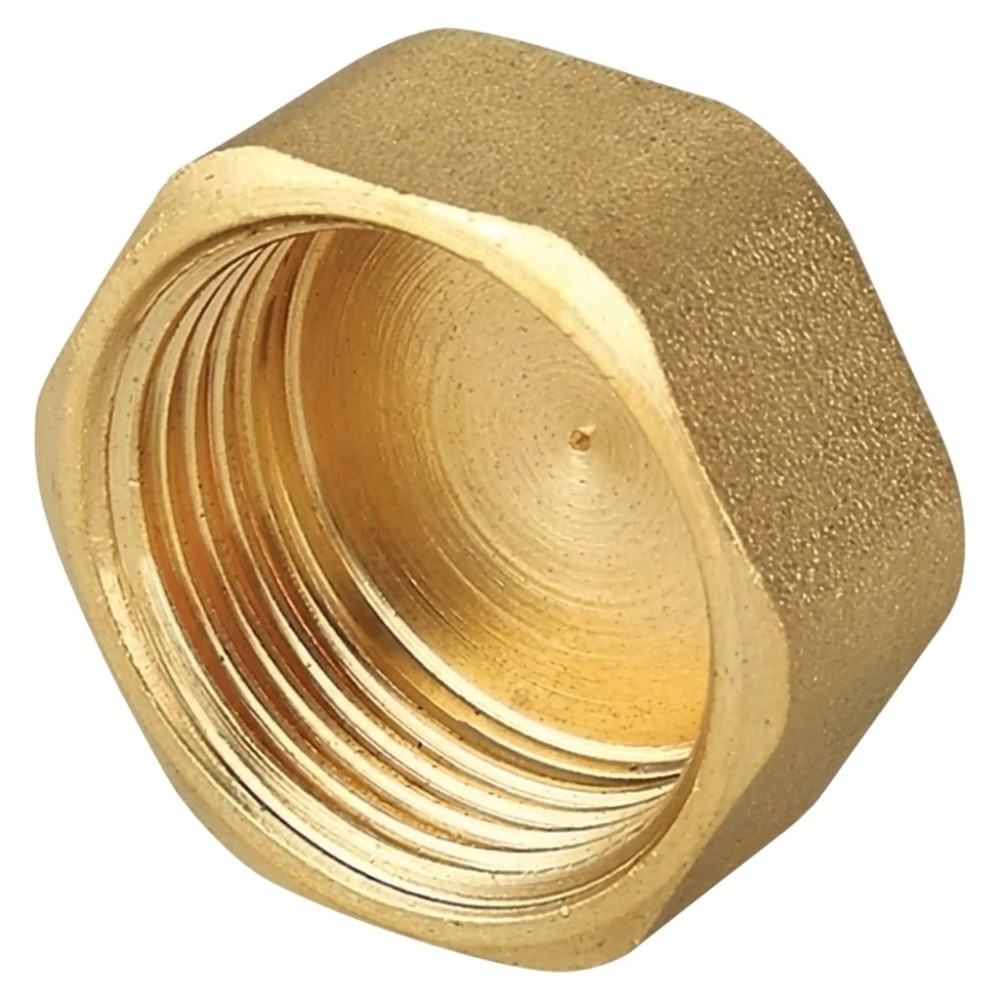 Tappo femmina 1" in ottone giallo