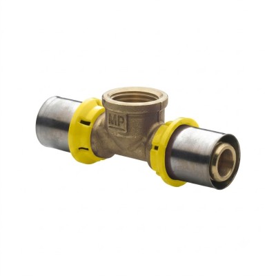 TEE F 1/2 X 16 GAS A Pinzare acqua