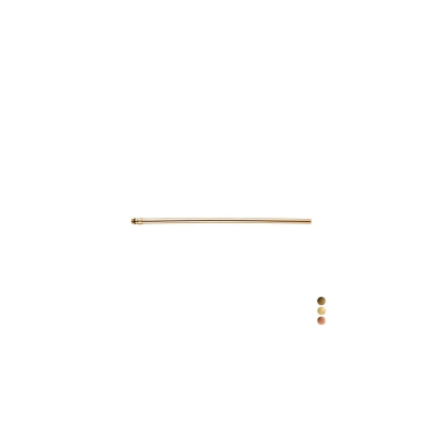 Tubetto rame Ø 10 mm per monoc. L 35 cm M 10x1 Bronzato