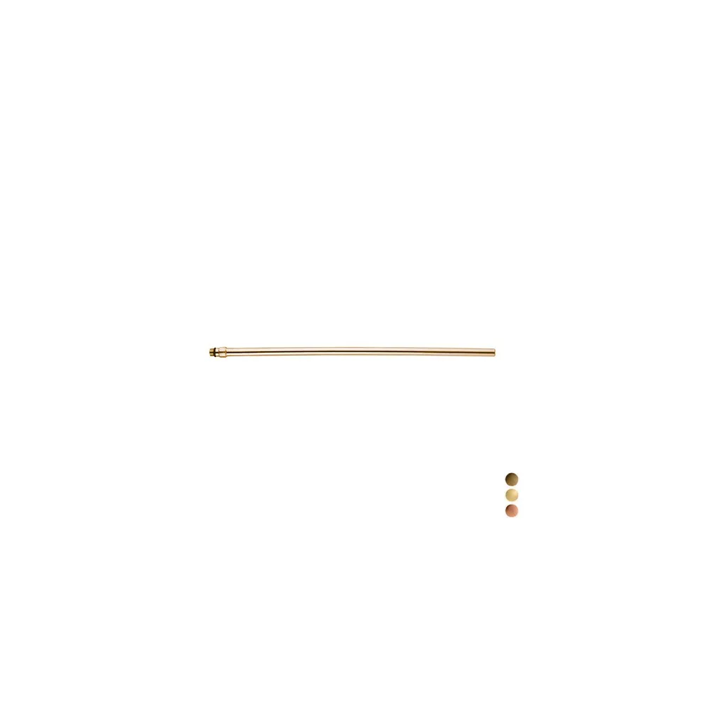 Tubetto rame Ø 10 mm per monoc. L 35 cm M 10x1 Bronzato