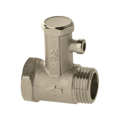 Valvola di sicurezza per alta pressione 1/2" maschio femmina Cromo