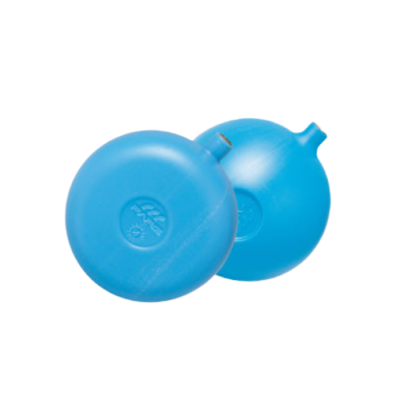 Sfera piatta in plastica con nottolino in ottone 1/4" ø90