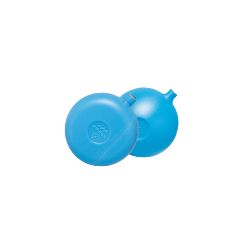 Sfera piatta in plastica con nottolino in ottone 1/4" ø90