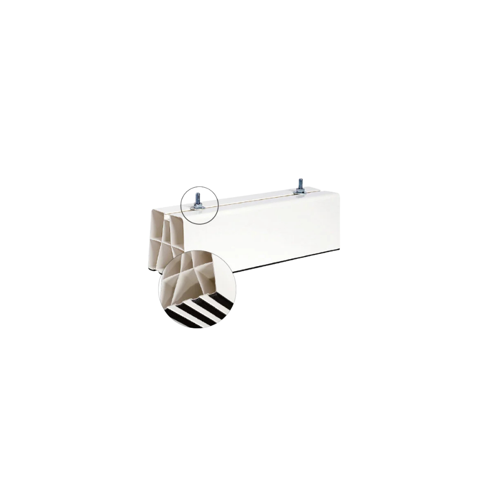Base a pavimento per unità esterne in pvc antiscivolo KG 380 Kit