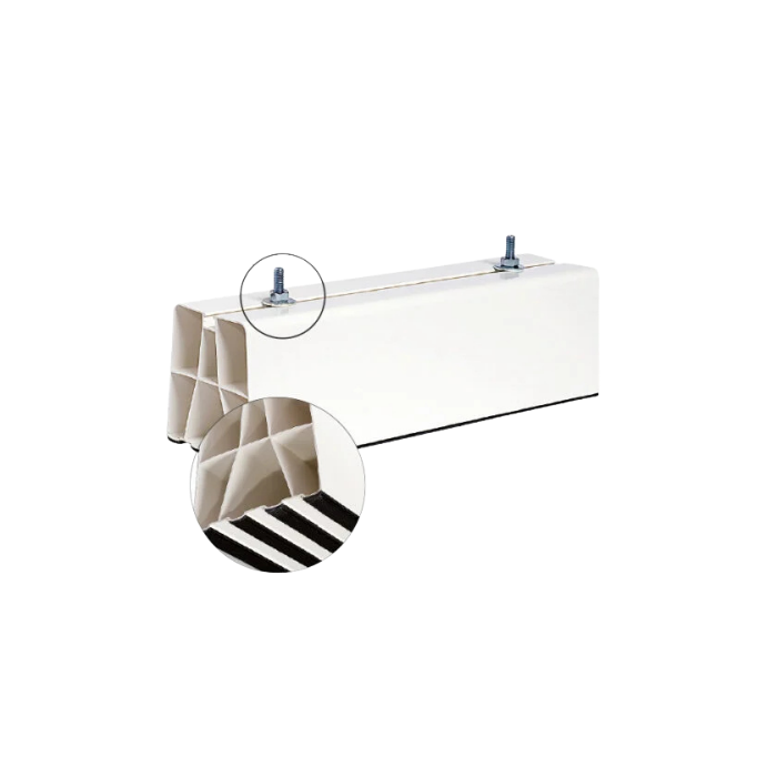 Base a pavimento per unità esterne in pvc antiscivolo KG 380 Kit