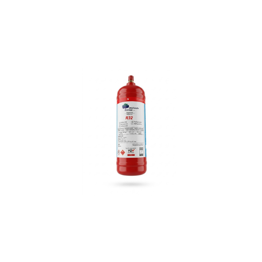 Bombola gas refrigerante R32 peso netto 800 GR