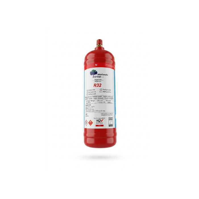 Bombola gas refrigerante R32 peso netto 800 GR