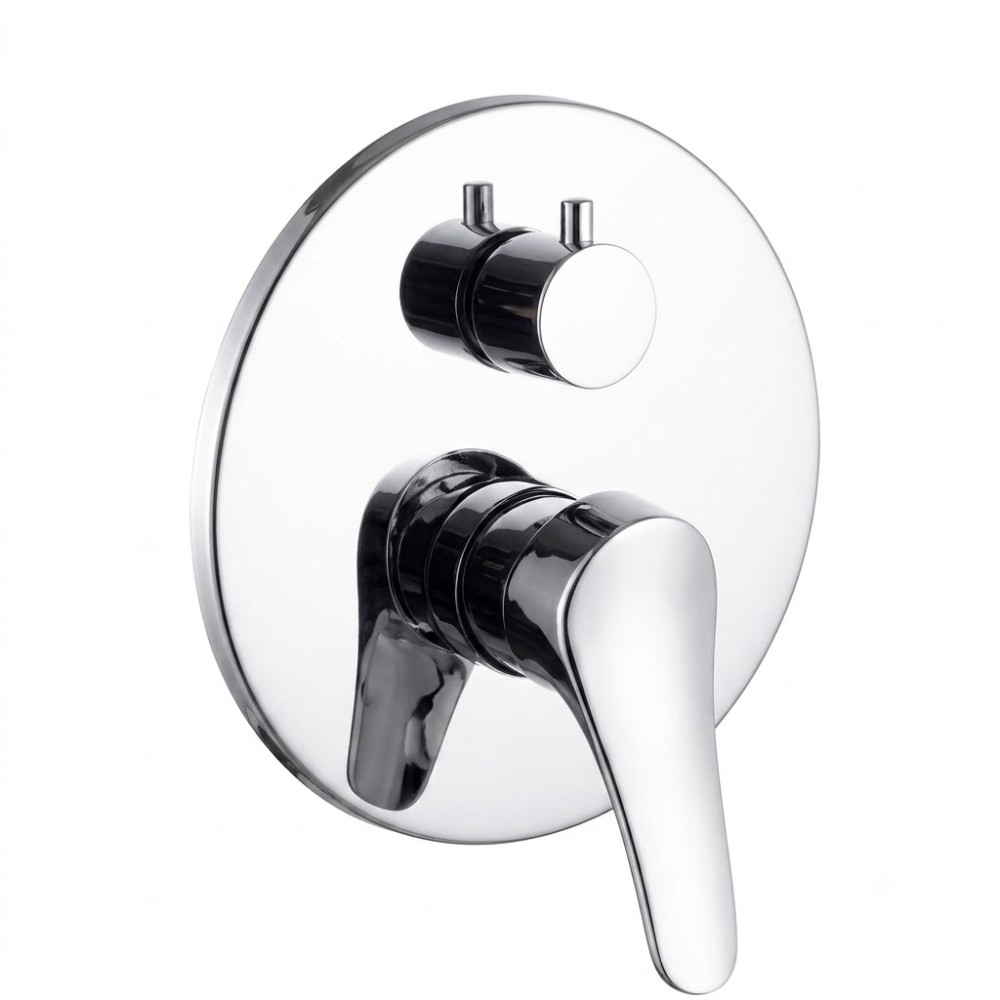 Rubinetto miscelatore incasso doccia con deviatore cromato 1/2"modello brigitte