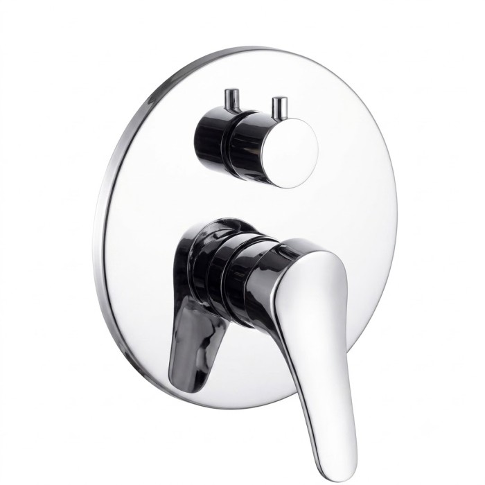 Rubinetto miscelatore incasso doccia con deviatore cromato 1/2"modello brigitte