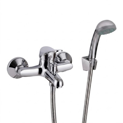 Rubinetto miscelatore monocomando per vasca esterno con duplex e flessibile MT 1,5 modello brigitte