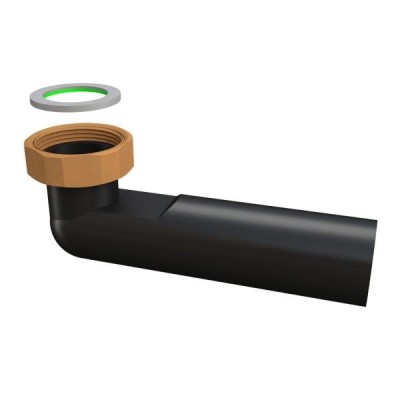 Codulo curvo con dado girevole ø40 attacco 1"1/2