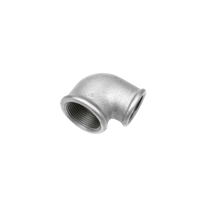 Raccordo curvo gomito femmina femmina ridotto zincato 1"1/4x1"
