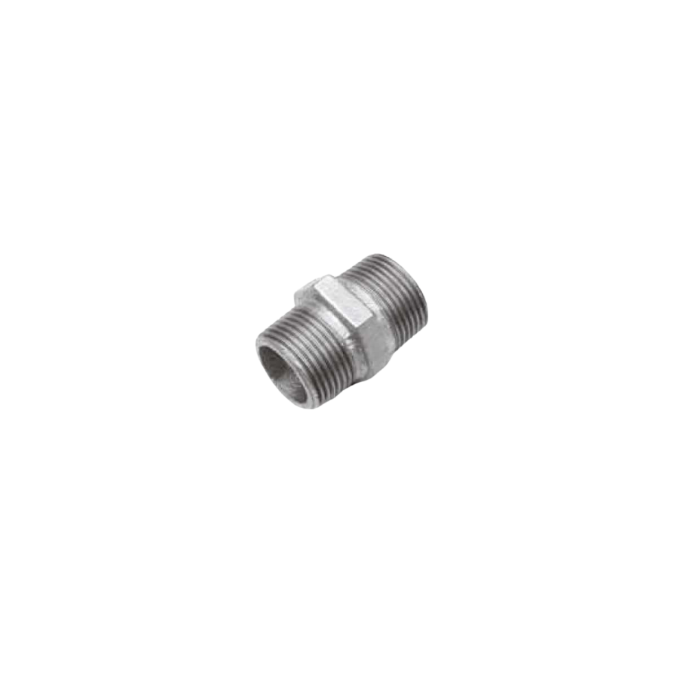 Raccordo diritto maschio niples zincato 1/2"